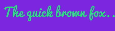 Image with Font Color 27DF7C and Background Color 7C26DF